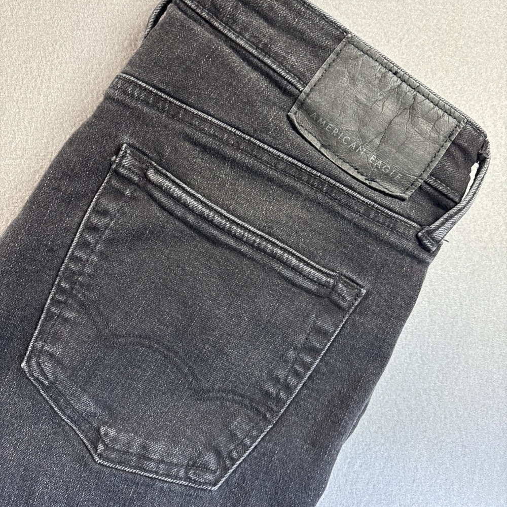 American Eagle Men Jeans Black 31x34 Airflex + Original Straight